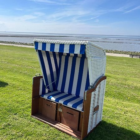 Fewo Schroeder - Bude 63A - Mit Strandkorb Am Meer - Inklusive Bettwaesche Und Handtuecher Westerdeichstrich Kültér fotó