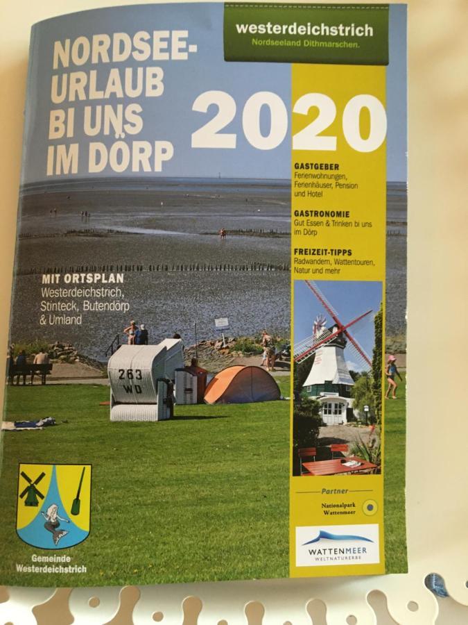 Fewo Schroeder - Bude 63A - Mit Strandkorb Am Meer - Inklusive Bettwaesche Und Handtuecher Westerdeichstrich Kültér fotó